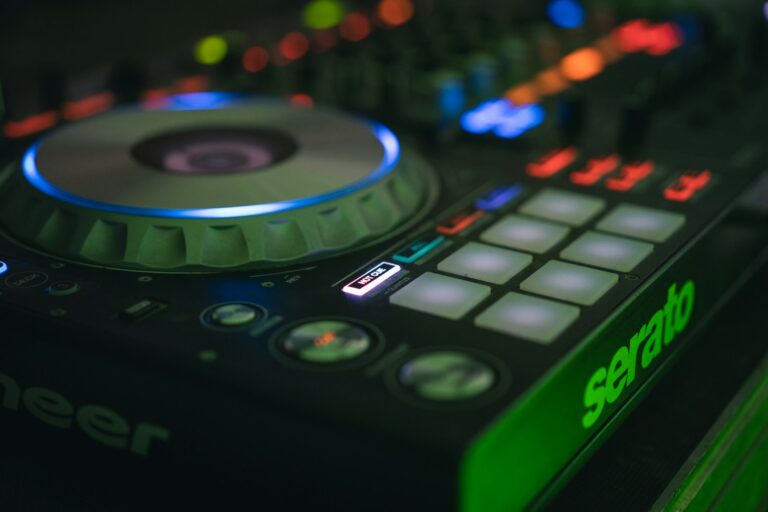 a close up of a dj controller